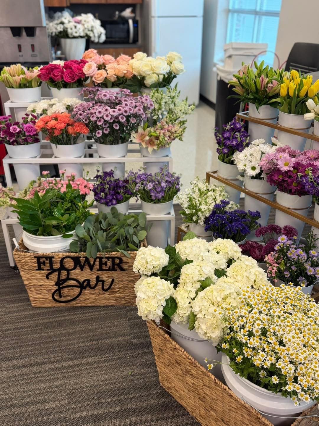 Teacher Appreciation flower bar bouquets